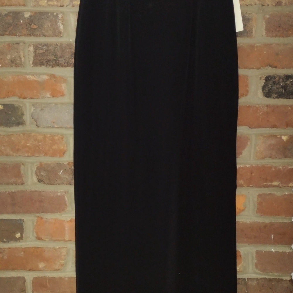 Bob Mackie Boutique Maxi Black Skirt Special Occasion NWT Vintage Deadstock